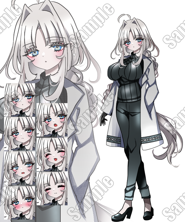 白衣の少女白衣、研究員| キャラクター ｜つなぐ