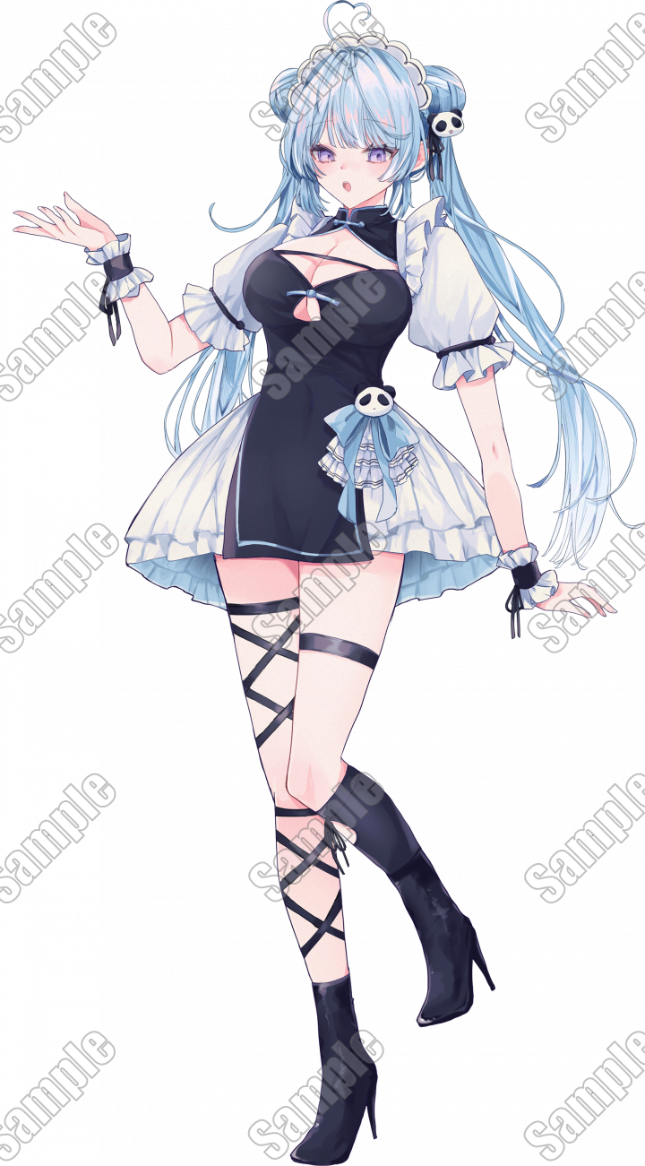 チャイナメイドの女の子立ち絵+SD| キャラクター ｜つなぐ