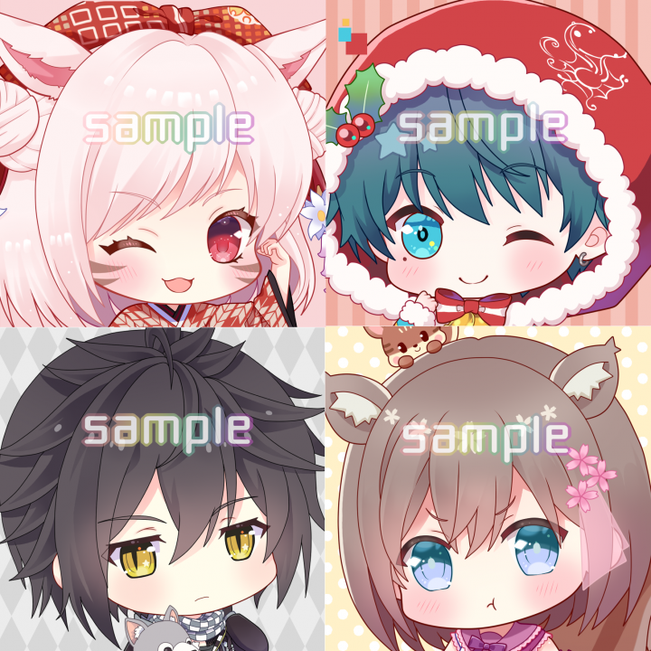 ちびキャラアイコンを作成します 顔アップ こちらの商品はアイコン用です イラスト制作 つなぐ