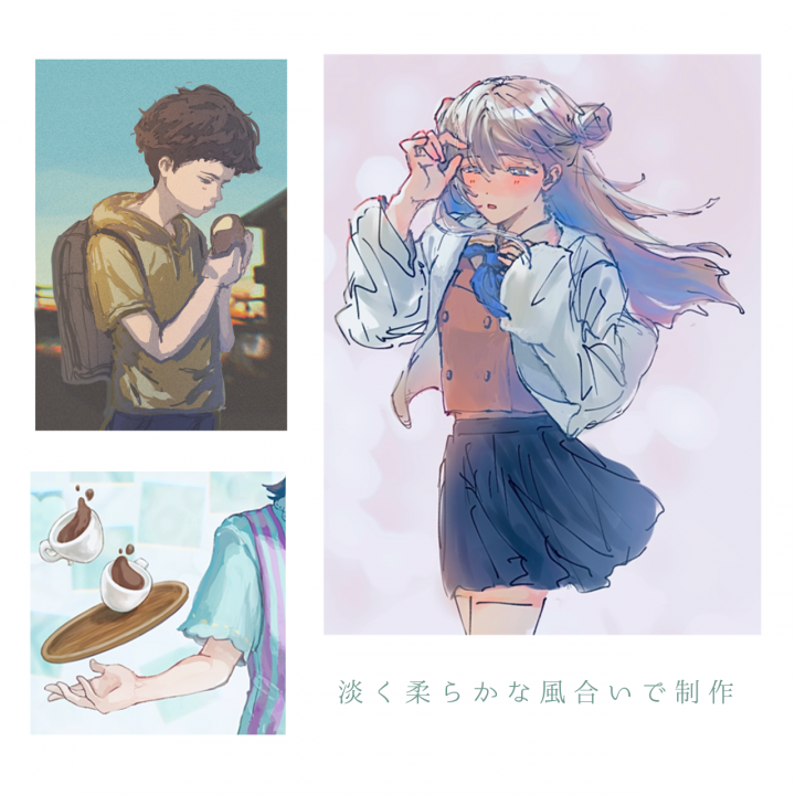 絵の依頼受けます 一枚絵】イラスト制作シーンに合わせた表現で制作いたします