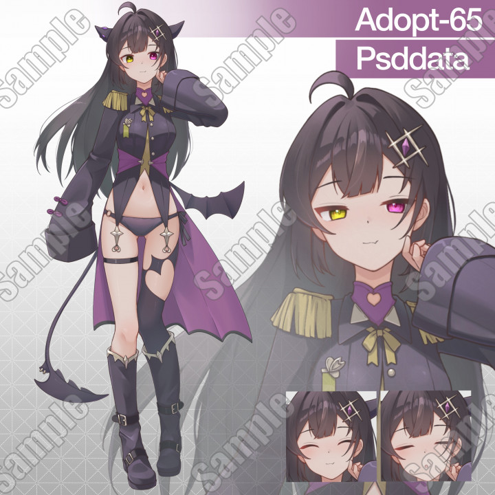 悪魔ちゃん組み換えPSD＋PNG/Adopt65| キャラクター ｜つなぐ