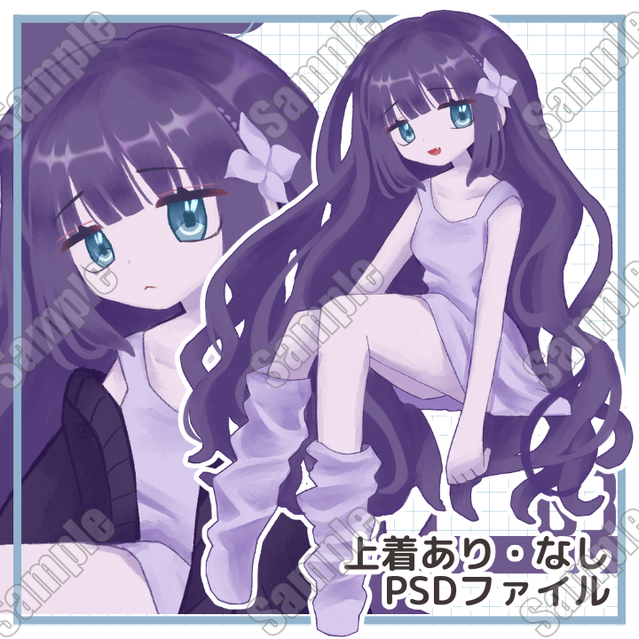 とももん　ペアキャラ　手描き　イラスト　リクエスト Adopt_03【7/20まで販売】眉4/目12/口7/他5/上着あり・なし