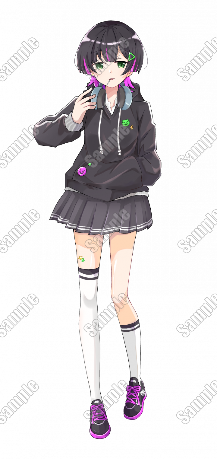 adopt】少し気だるげな女の子小物の切り替えも可能です