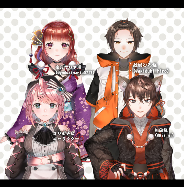 Live2d用パーツ分けイラスト作成します キャラデザ含め オプション有 Vtuberデビューの手伝い イラスト制作 つなぐ
