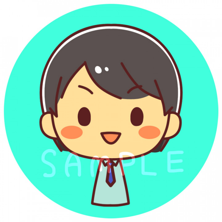 かわいいシンプルなアイコンイラストお描きします ワンコインアイコンはいかがですか イラスト制作 つなぐ