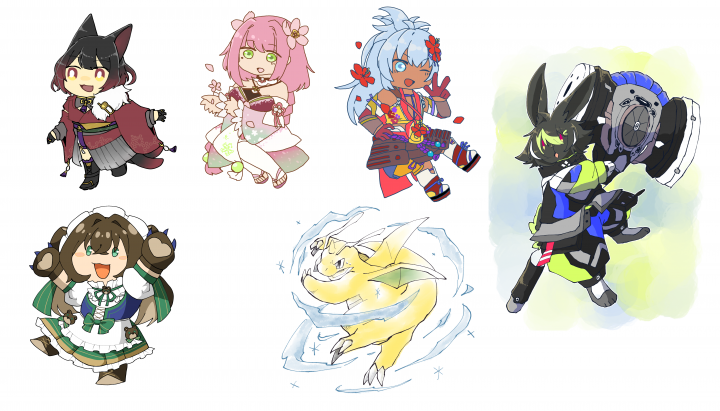 ミニキャラ制作します！（卵依頼）あなたのキャラクターをかわいく描か