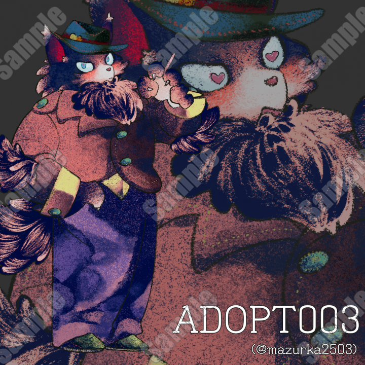 ADOPT003表情差分×5、他オプション×2| キャラクター ｜つなぐ