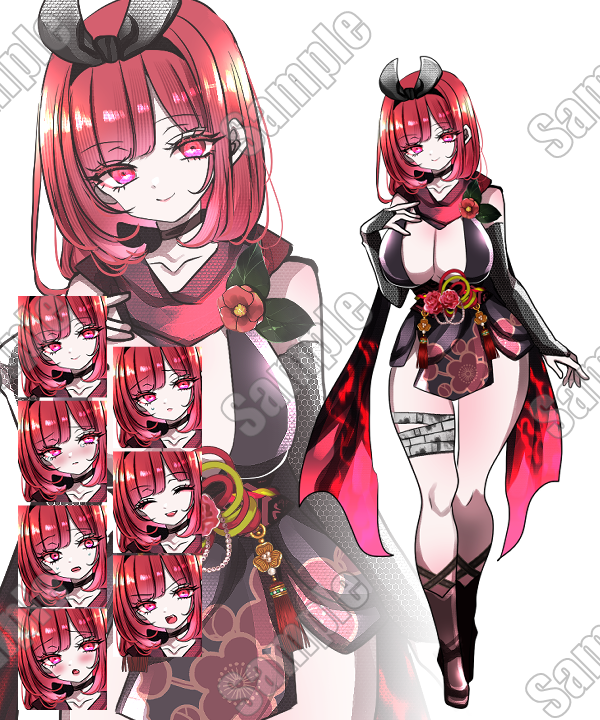 赤髪だよ 赤髪のくノ一くノ一、和装、忍者系統| キャラクター ｜つなぐ